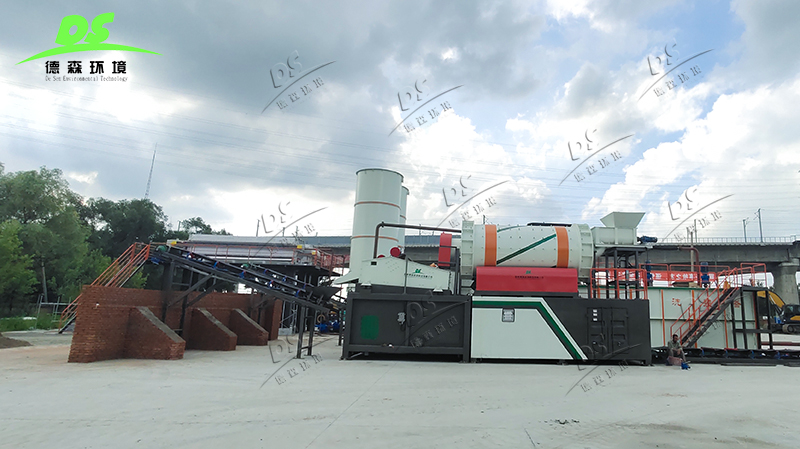 重金屬污染土壤淋洗修復現場