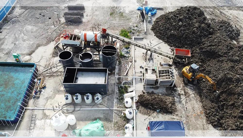 撬裝式土壤淋洗修復(fù)現(xiàn)場